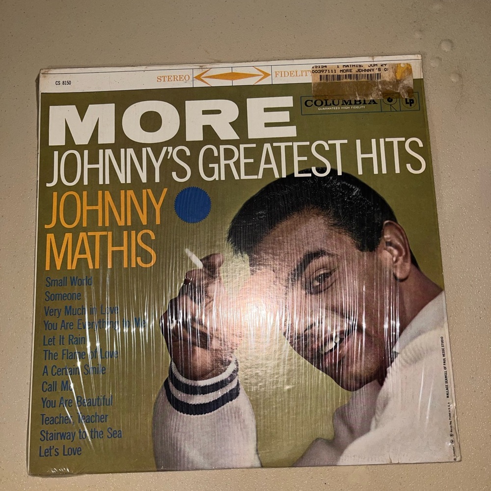 💙 Johnny Mathis More Greatest Hits Vinyl Album